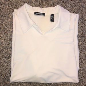 Men’s shirt - white short sleeve polo size XL